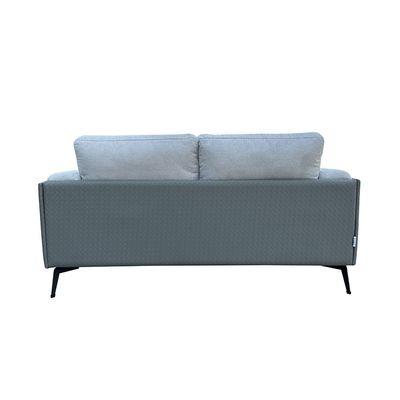 Vista 2-Seater Fabric Sofa - Warm Grey/Dark Grey